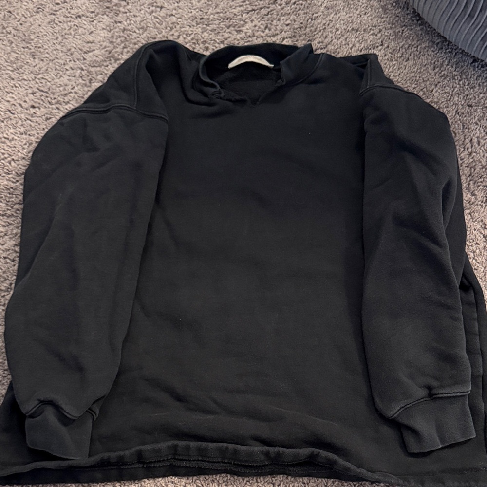 Fear of God ESSENTIALS Black Logo Sweatshirt